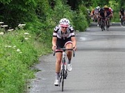 Lucinda Brand on the climb to Ipstones Edge in 2017